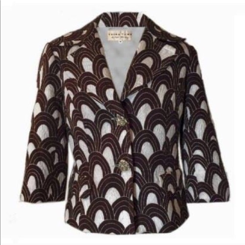 Trina Turk Special Occasion Geometric Print Jacket